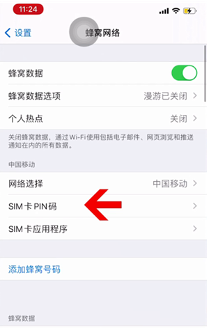 临城镇苹果14维修网分享如何给iPhone14的SIM卡设置密码 