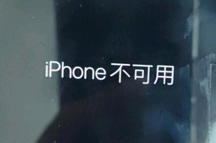 临城镇苹果服务网点分享锁屏界面显示“iPhone 不可用”如何解决 